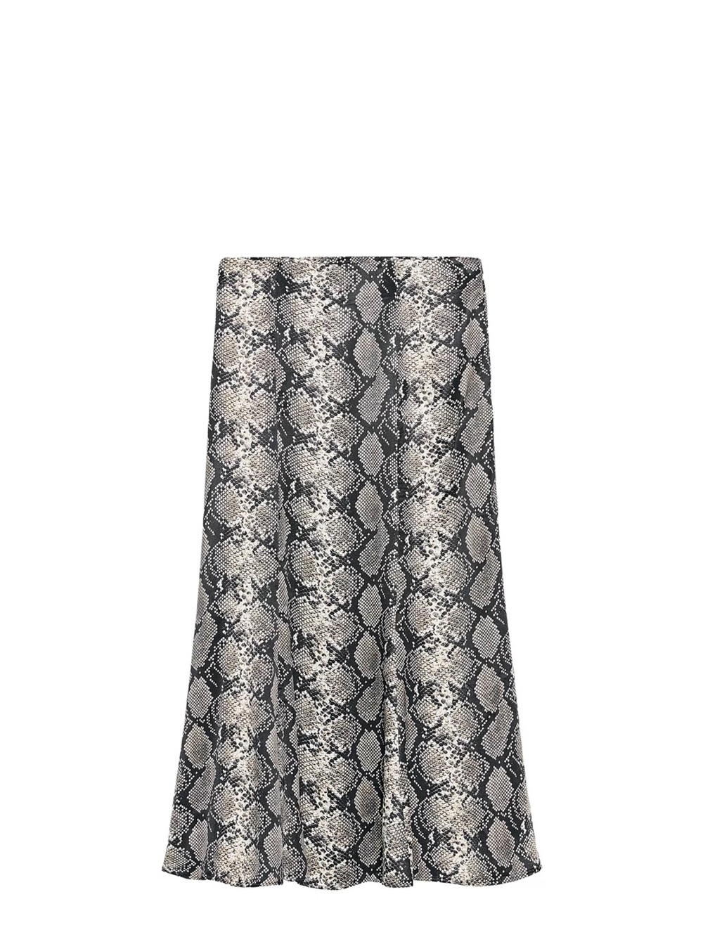 Zara Snakeskin Midi Skirt